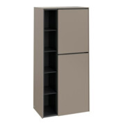 V&B Mittelschrank Subway 3.0 57,4x120x36,2cm, Sch R/Gr monochr, Tau