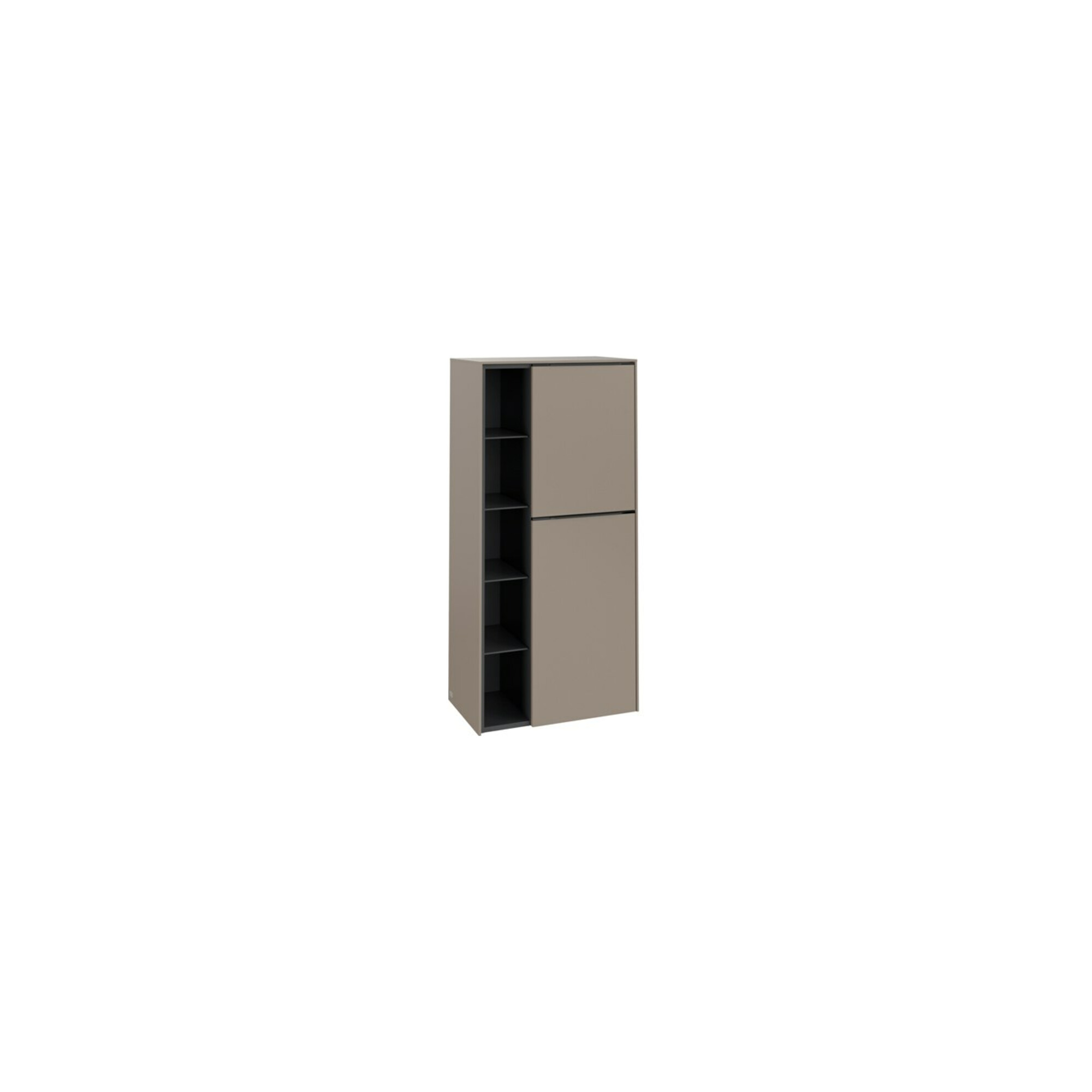 V&B Mittelschrank Subway 3.0 57,4x120x36,2cm, Sch R/Gr monochr, Tau ; Villeroy & Boch