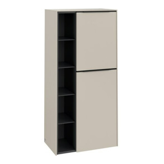 V&B Mittelschrank Subway 3.0 57,4x120x36,2cm, Sch R/Gr vo b, cashm Gr