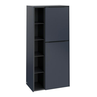V&B Mittelschrank Subway 3.0 57,4x120x36,2cm, Sch R/Gr vo b, Mar bl.