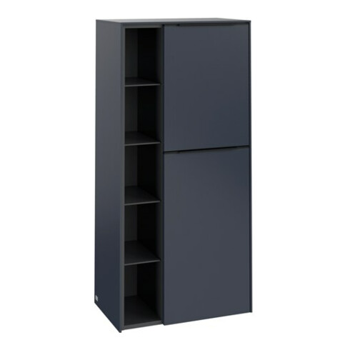 V&B Mittelschrank Subway 3.0 57,4x120x36,2cm, Sch R/Gr vo b, Mar bl.