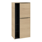 V&B Mittelschrank Subway 3.0 57,4x120x36,2cm, Sch R/Gr vo b, Nord Oa