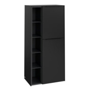 V&B Mittelschrank Subway 3.0 57,4x120x36,2cm, Sch R/Gr vo b, volc bla