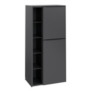 V&B Mittelschrank Subway 3.0 57,4x120x36,2cm, Sch R/Gr vo bla, graph.