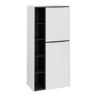V&B Mittelschrank Subway 3.0 57,4x120x36,2cm, Sch R/Gr vo bla, P wh.