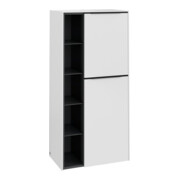 V&B Mittelschrank Subway 3.0 57,4x120x36,2cm, Sch R/Gr vo bla, P wh.