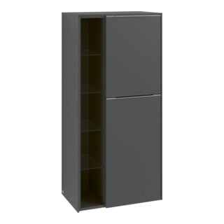V&B Mittelschrank Subway 3.0 57,4x120x36,2cm, Sch R/Gr vo bla, wine r