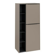 V&B Mittelschrank Subway 3.0 57,4x120x36,2cm, Sch R/Gr volc bla, Tau