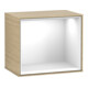 V&B Modul d'étagère Finion 41,8x35,6x27cm, étagère glo blanche, placage chêne-1