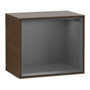V&B Module d'étagère Finion 41,8x35,6x27 cm, étagère anthracite avec veinage bois