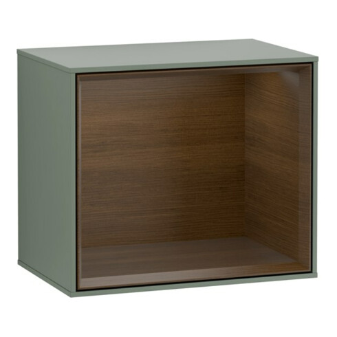 V&B Module d'étagère Finion 41,8x35,6x27cm, chêne sauvage verni, huile avec laque