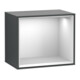 V&B Module d'étagère Finion 41,8x35,6x27cm, étagère blanche, avec panneau médium bleu, mat-1