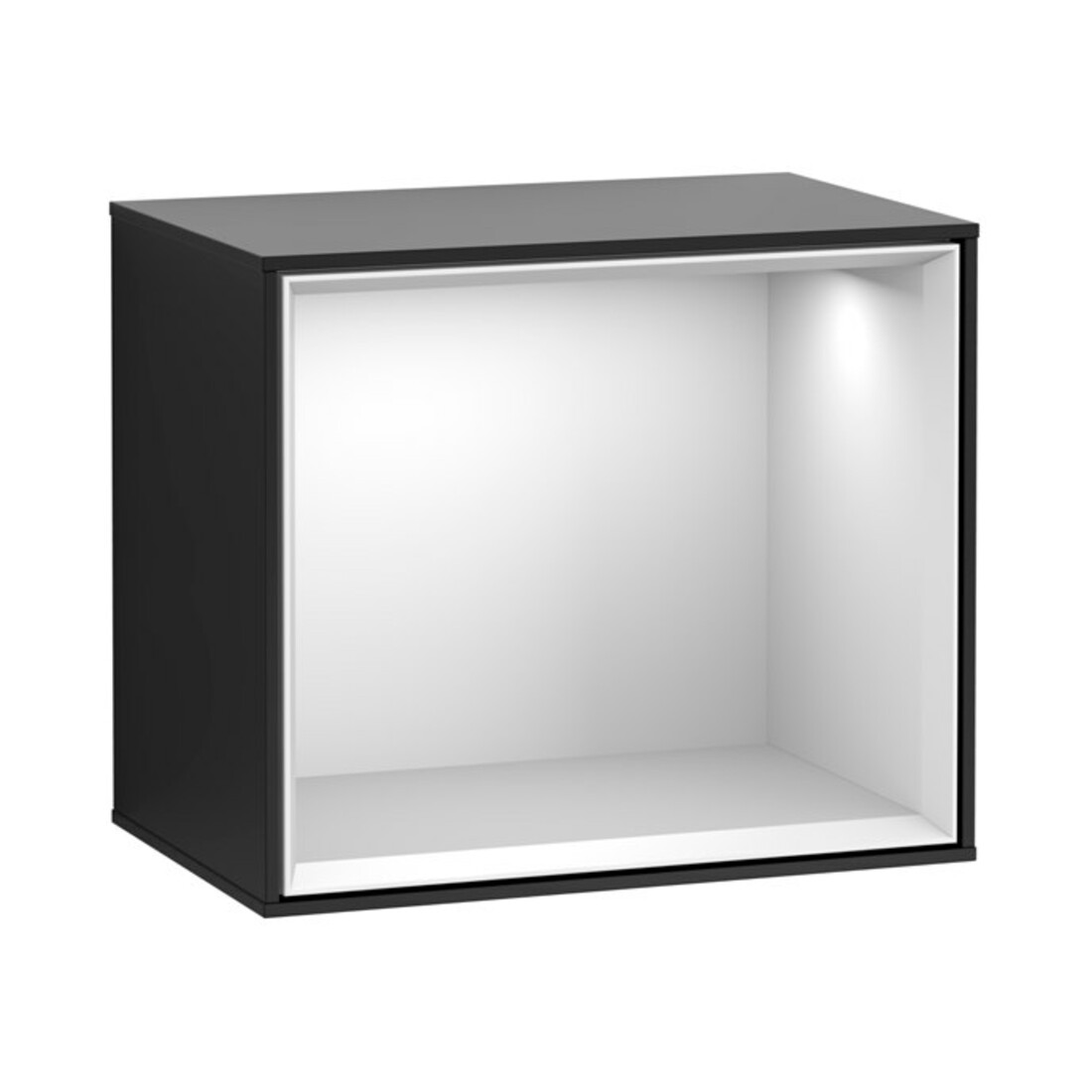 V&B Module d'étagère Finion 41,8x35,6x27cm, étagère blanche, bleu mat laqué