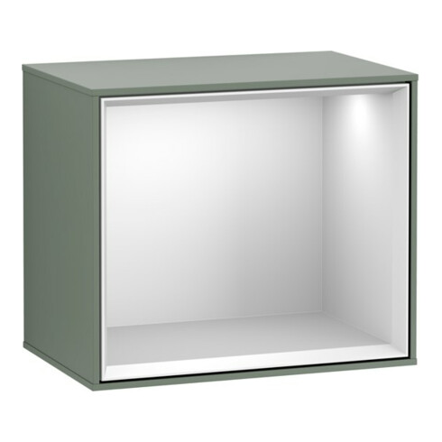 V&B Module d'étagère Finion 41,8x35,6x27cm, Étagère blanche, huile avec laque