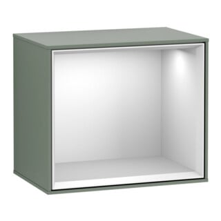 V&B Module d'étagère Finion 41,8x35,6x27cm, Étagère blanche, huile avec laque