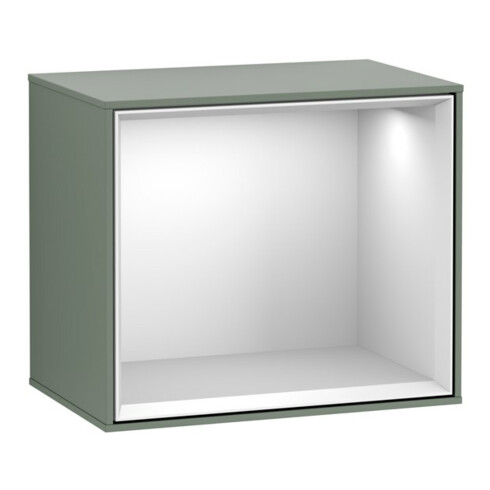 V&B Module d'étagère Finion 41,8x35,6x27cm, Étagère blanche, huile avec laque