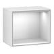 V&B Module d'étagère Finion 41,8x35,6x27cm, étagère blanche, laque blanche brillante-1
