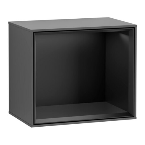 V&B Module d'étagère Finion 41,8x35,6x27cm, étagère bleue, anthracite mat