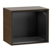 V&B Module d'étagère Finion 41,8x35,6x27cm, étagère bleue m, placage noyer