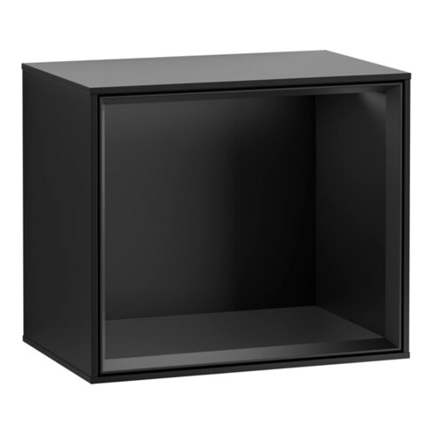 V&B Module d'étagère Finion 41,8x35,6x27cm, Étagère bleue mate, laquée bleue mate