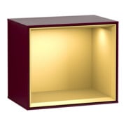 V&B Module d'étagère Finion 41,8x35,6x27cm, étagère dorée mate, Peony mate