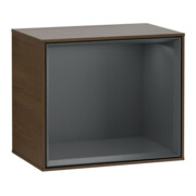 V&B Module d'étagère Finion 41,8x35,6x27cm, étagère md bl., placage noyer