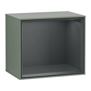 V&B Module d'étagère Finion 41,8x35,6x27cm, étagère md bleu, huilé avec laque