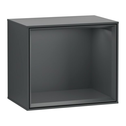 V&B Module d'étagère Finion 41,8x35,6x27cm, étagère md bleue, md bleue avec laque