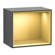 V&B Module d'étagère Finion 41,8x35,6x27cm, étagère murale, anthracite mat