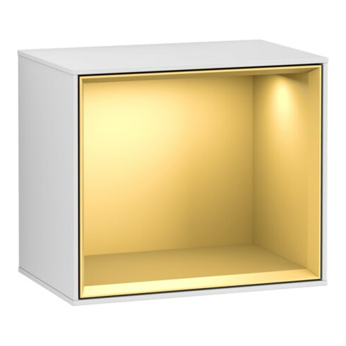 V&B Module d'étagère Finion 41,8x35,6x27cm, étagère murale, blanc mat laqué