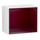 V&B Module d'étagère Finion 41,8x35,6x27cm, étagère Peo m, blanc brillant Lac-1