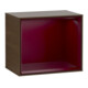 V&B Module d'étagère Finion 41,8x35,6x27cm, étagère Peo m, placage noyer-1