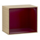 V&B Module d'étagère Finion 41,8x35,6x27cm, Étagère Peo Mat, Placage Chêne-1