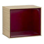 V&B Module d'étagère Finion 41,8x35,6x27cm, Étagère Peo Mat, Placage Chêne