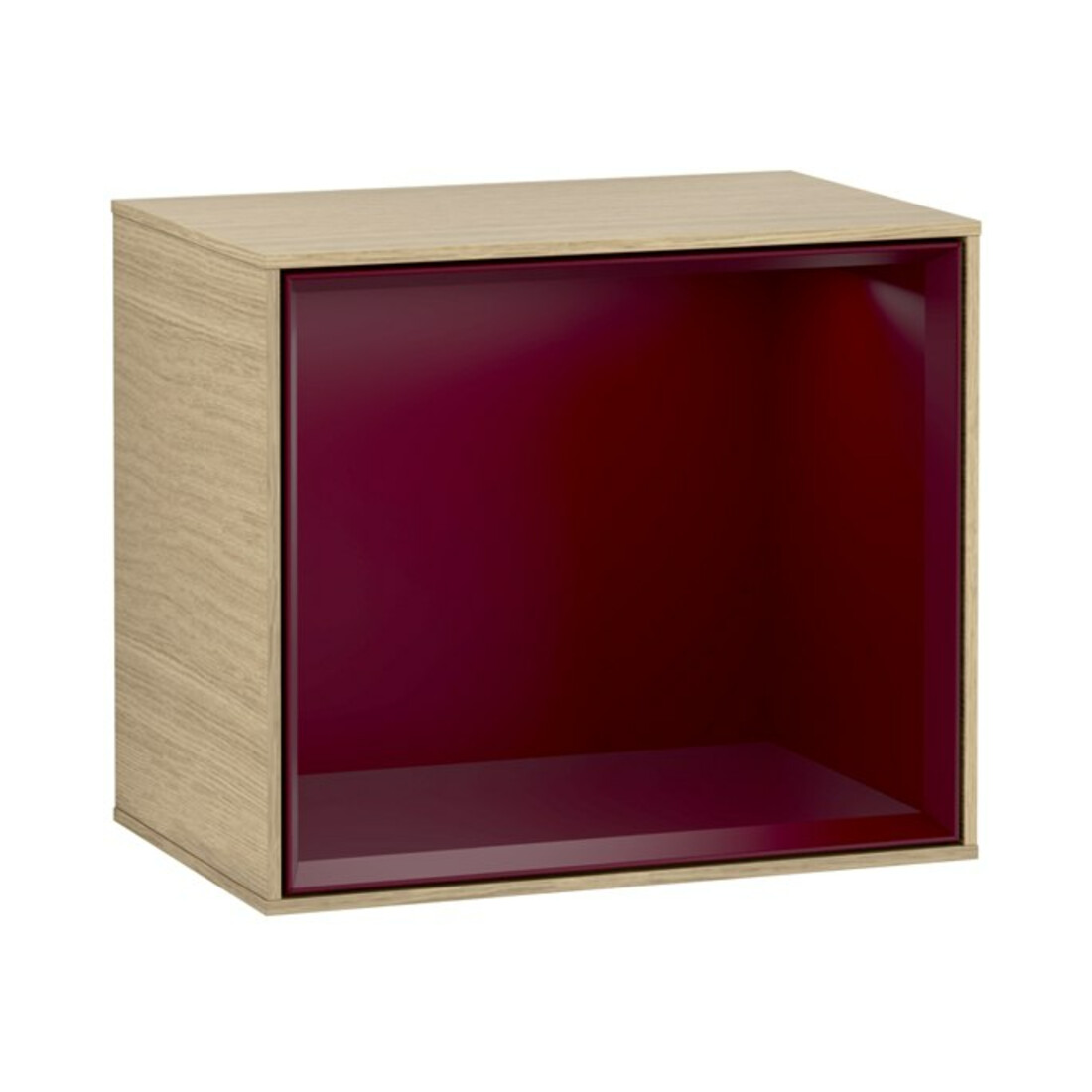 V&B Module d'étagère Finion 41,8x35,6x27cm, Étagère Peo Mat, Placage Chêne