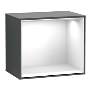 V&B Module d'étagère Finion 41,8x35,6x27cm, Rg glo wh., md bl. m Lac
