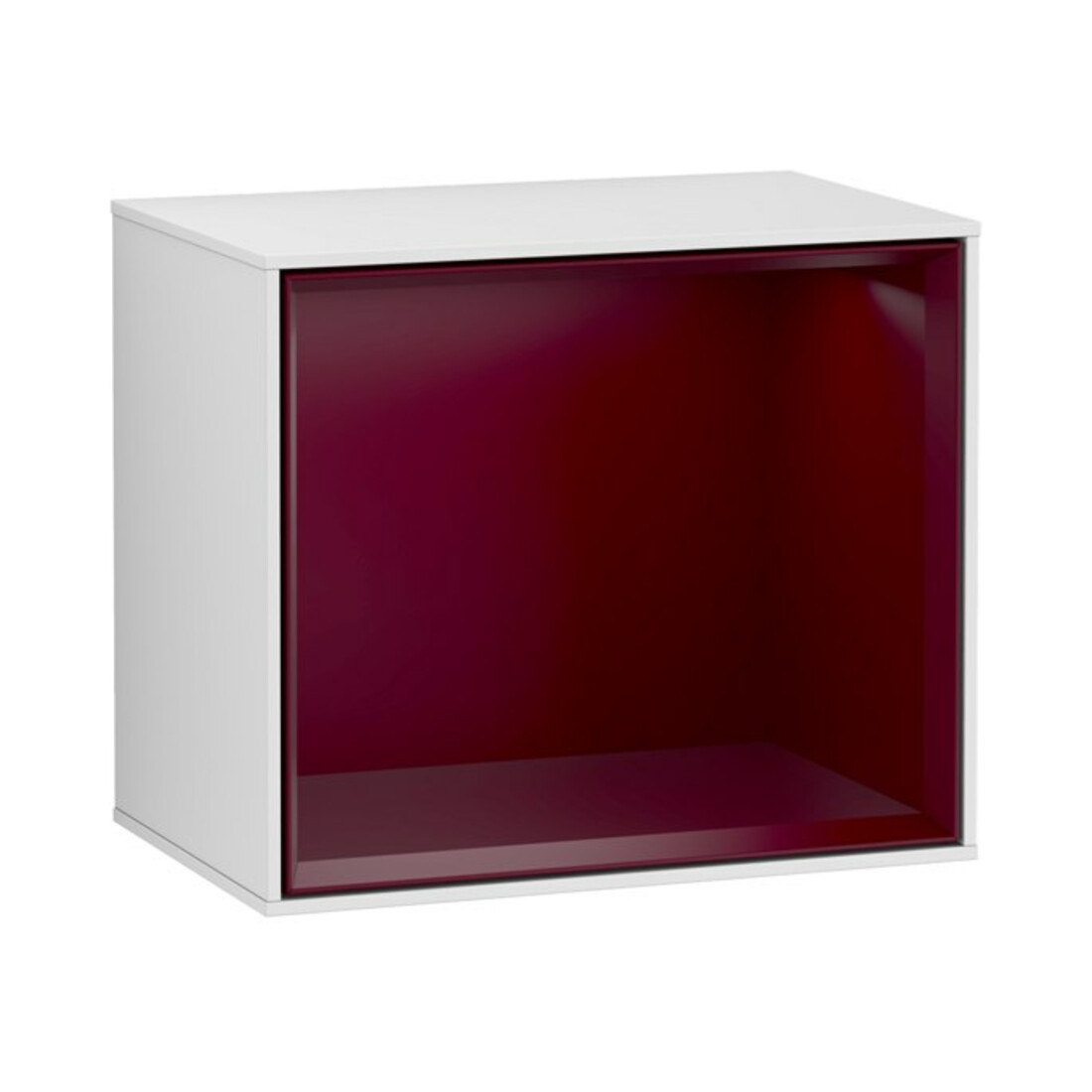 V&B Module étagère Finion 41,8x35,6x27 cm, étagère Peo m, blanc m laqué