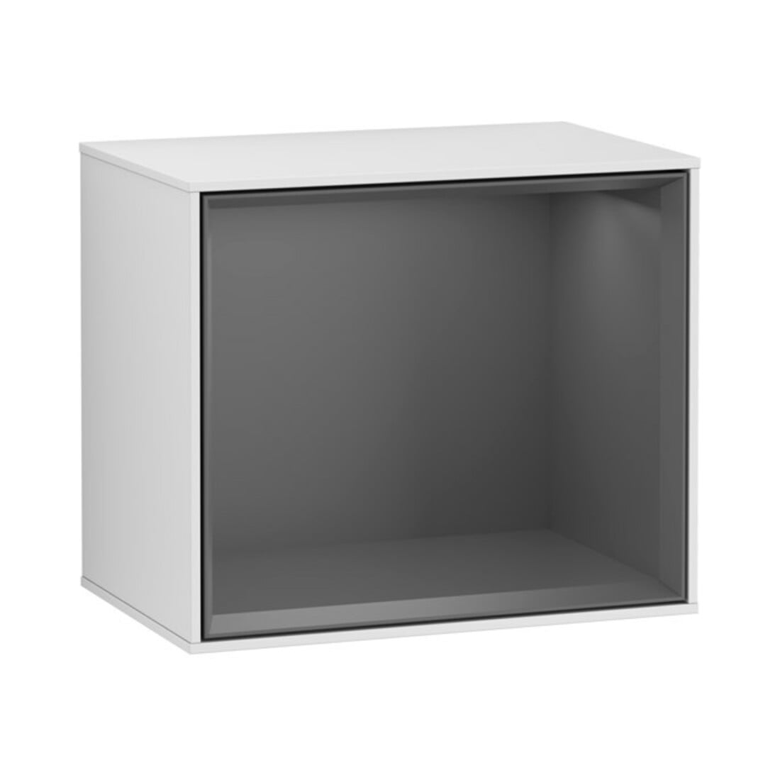 V&B Module étagère Finion 41,8x35,6x27cm, Anthracite, blanc mat, laqué