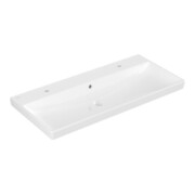 V&B Möbelwaschtisch Avento 100x47cm, 2 HL, m Überlauf, weiß C-plus