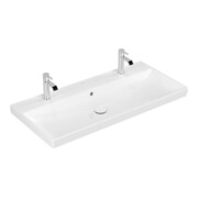 V&B Möbelwaschtisch Avento 100x47cm, 2 HL, mit Überlauf, weiß
