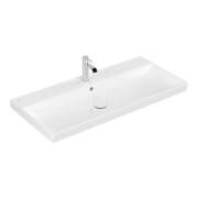 V&B Möbelwaschtisch Avento 100x47cm, Hahnloch, mit Überlauf, weiß