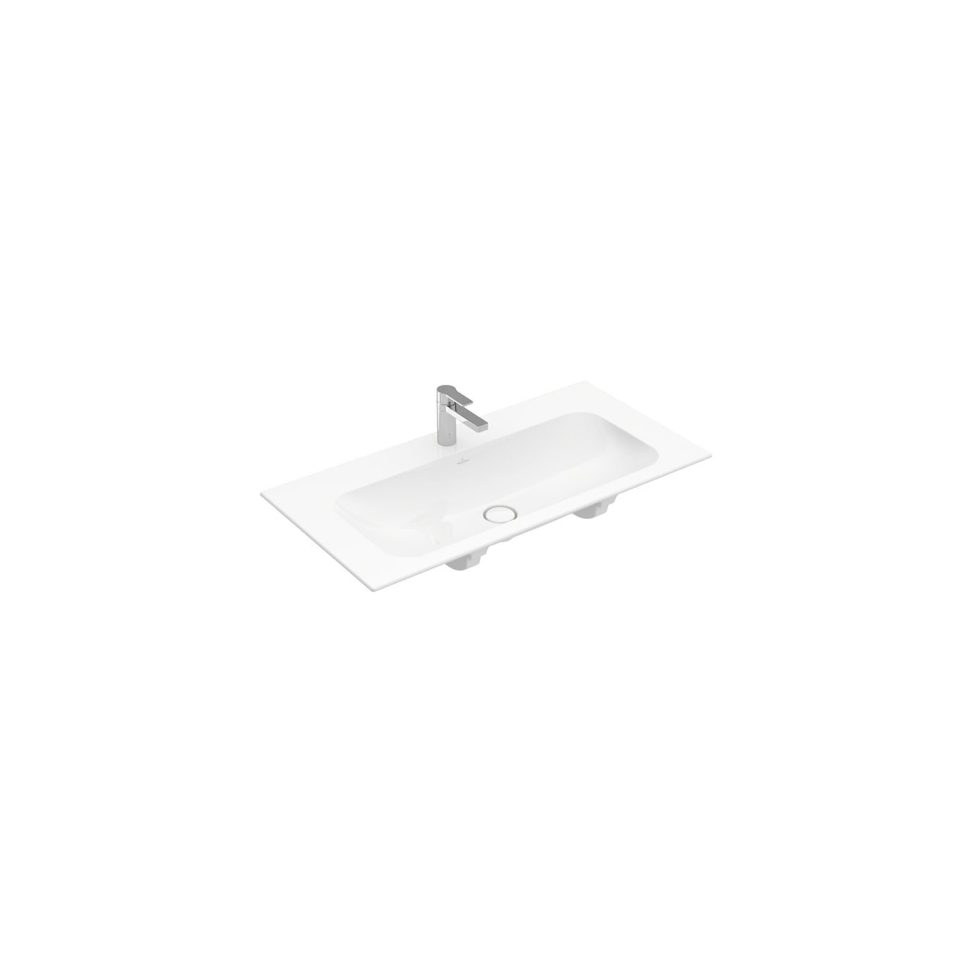 V&B Möbelwaschtisch Finion 100x50cm, m 1 HL/o Überlauf, weiß C+ ; Villeroy & Boch
