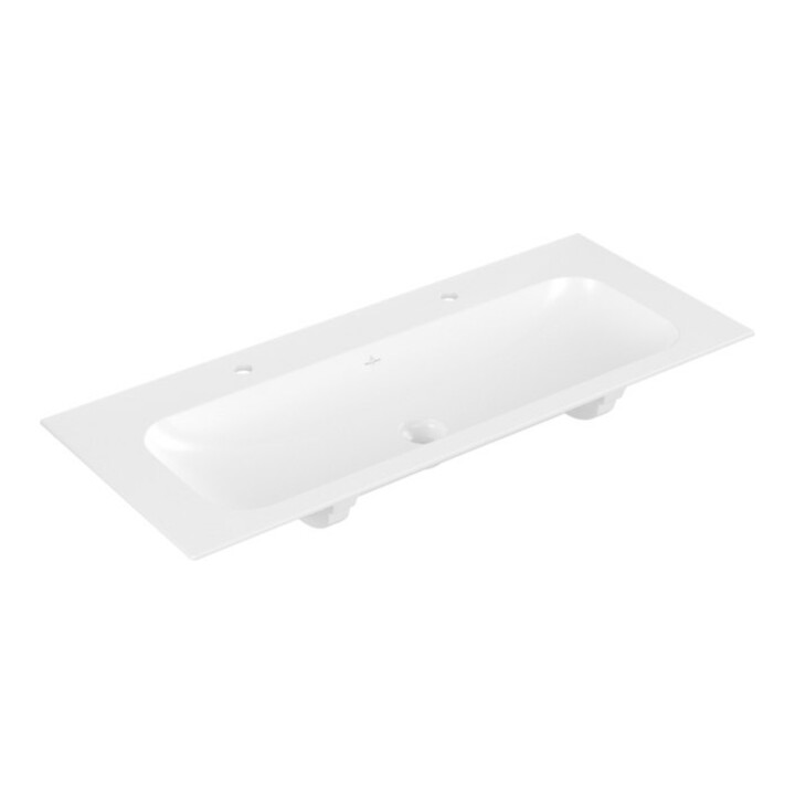 V&B Möbelwaschtisch Finion 120x50, 2 HL, o. ÜL, stone white C+