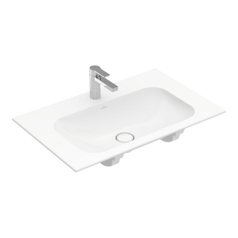 V&B Möbelwaschtisch Finion 80x50cm, m 1 HL/o Überlauf, weiß C+