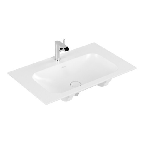 V&B Möbelwaschtisch Finion 80x50cm, m 1 HL/o ÜL, stone white C+