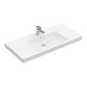V&B Möbelwaschtisch Subway 2.0 100x47cm, weiß, mit Hahnloch, Überlauf