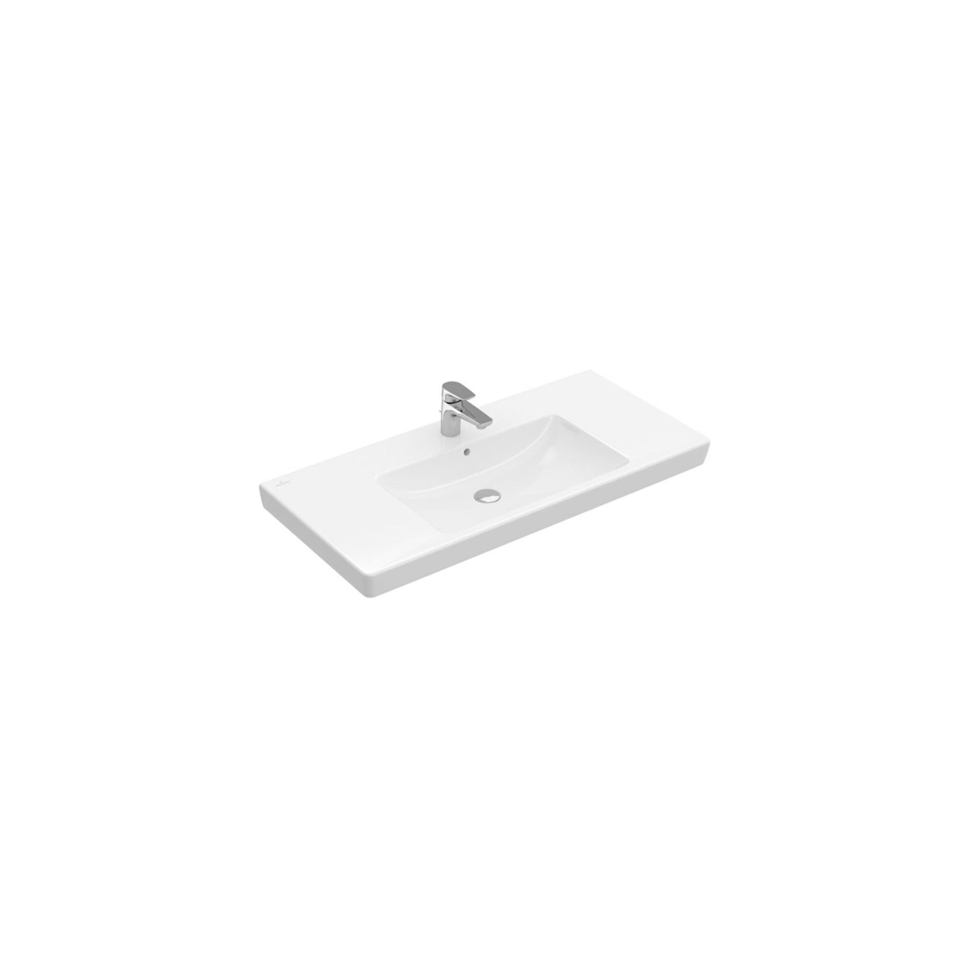 V&B Möbelwaschtisch Subway 2.0 100x47cm, weiß, mit Hahnloch, Überlauf ; Villeroy & Boch