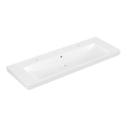 V&B Möbelwaschtisch Subway 2.0 we C+, 130x47cm, 2 Hahnlöcher, Überlauf
