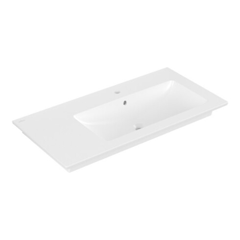 V&B Möbelwaschtisch VENTICELLO 100x50cm, m HL, m ÜL, re, st. wh. C-plus