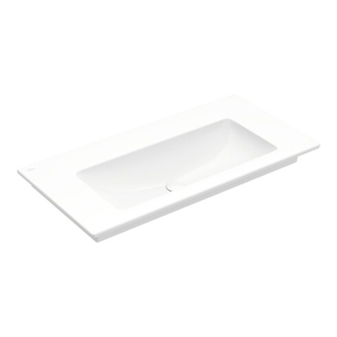 V&B Möbelwaschtisch VENTICELLO 100x50cm, o. HL, mit Überlauf, weiß